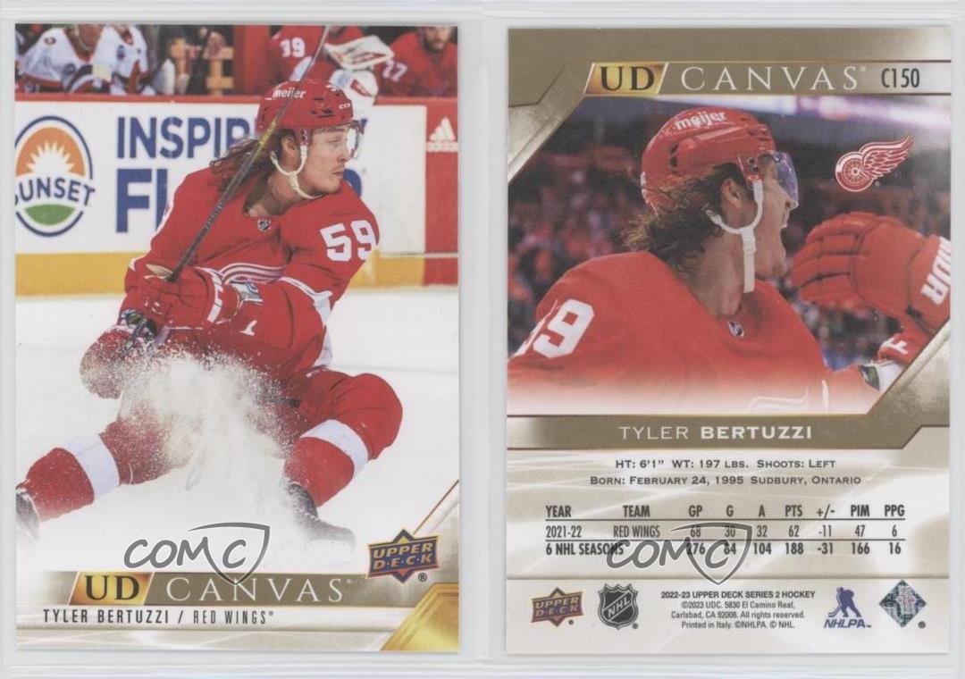 2022-23 Upper Deck Series 2 UD Canvas Tyler Bertuzzi #C150