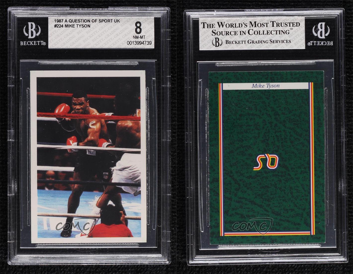 1986-87 A Question of Sport Game Mike Tyson (Left Hook) BGS 8