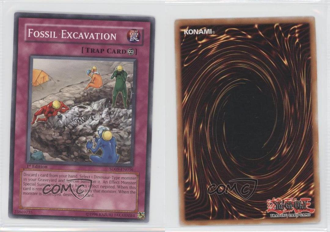 2006 YuGiOh! Dinosaur's Rage SD9EN036 Fossil Excavation YuGiOh Card