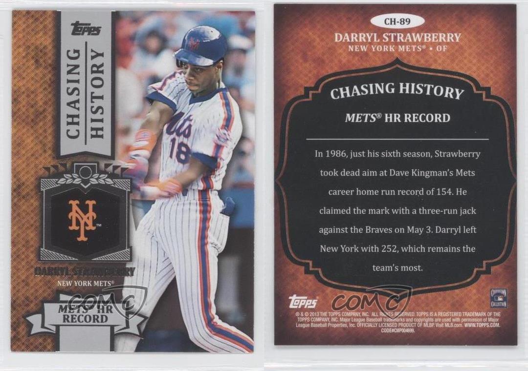 2013 Topps Chasing History Darryl Strawberry New York Mets #CH-89