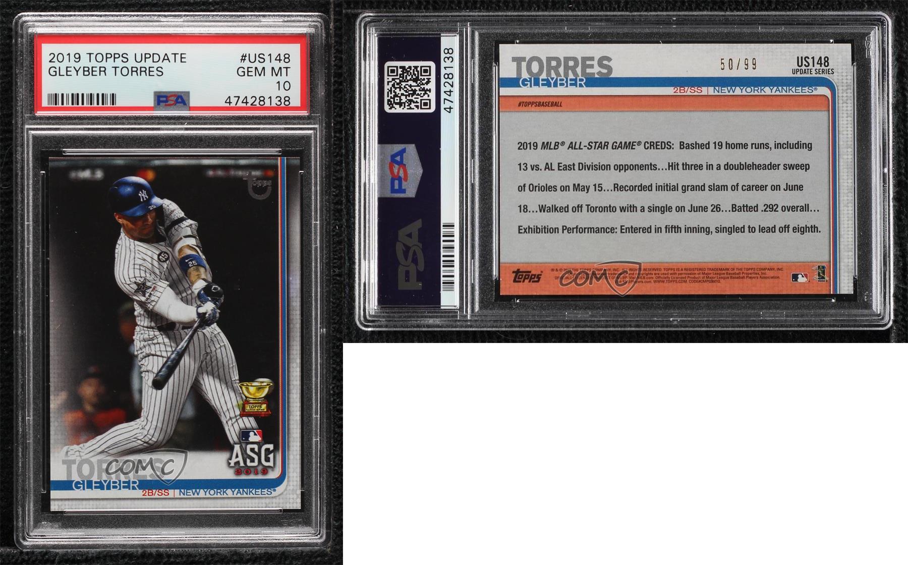 Gleyber Torres 2019 Topps Rookie Card #US148