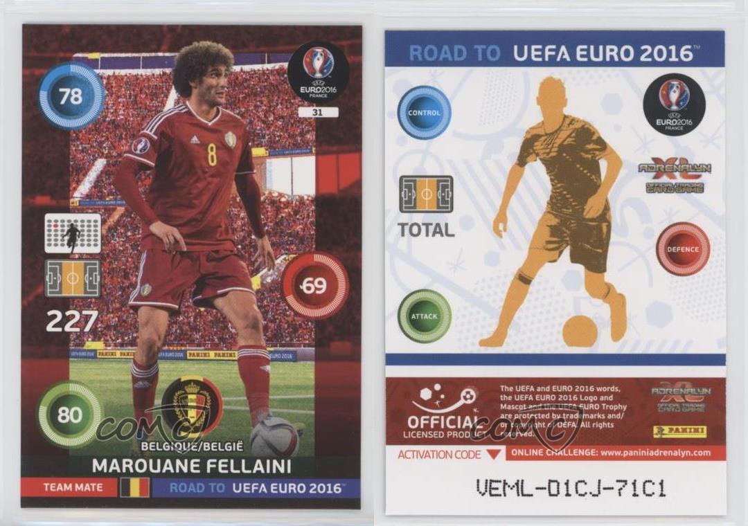 Panini Road to UEFA Euro 2016 Marouane Fellaini Sticker 10 