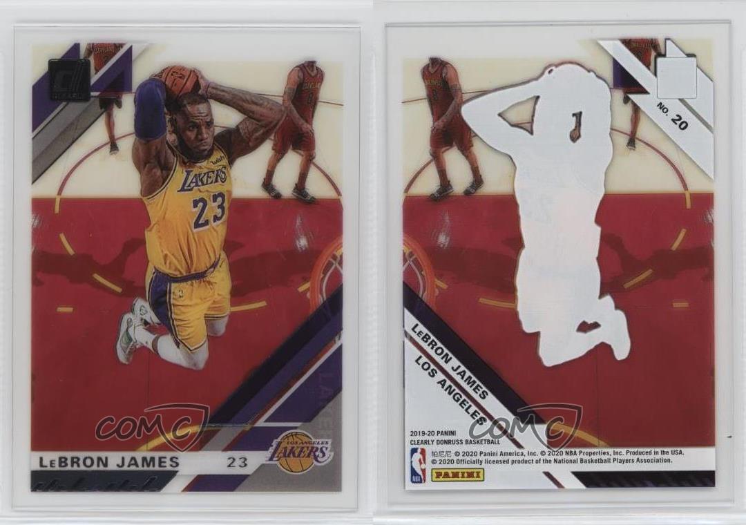 2019-20 Panini Clearly Donruss LeBron James #20