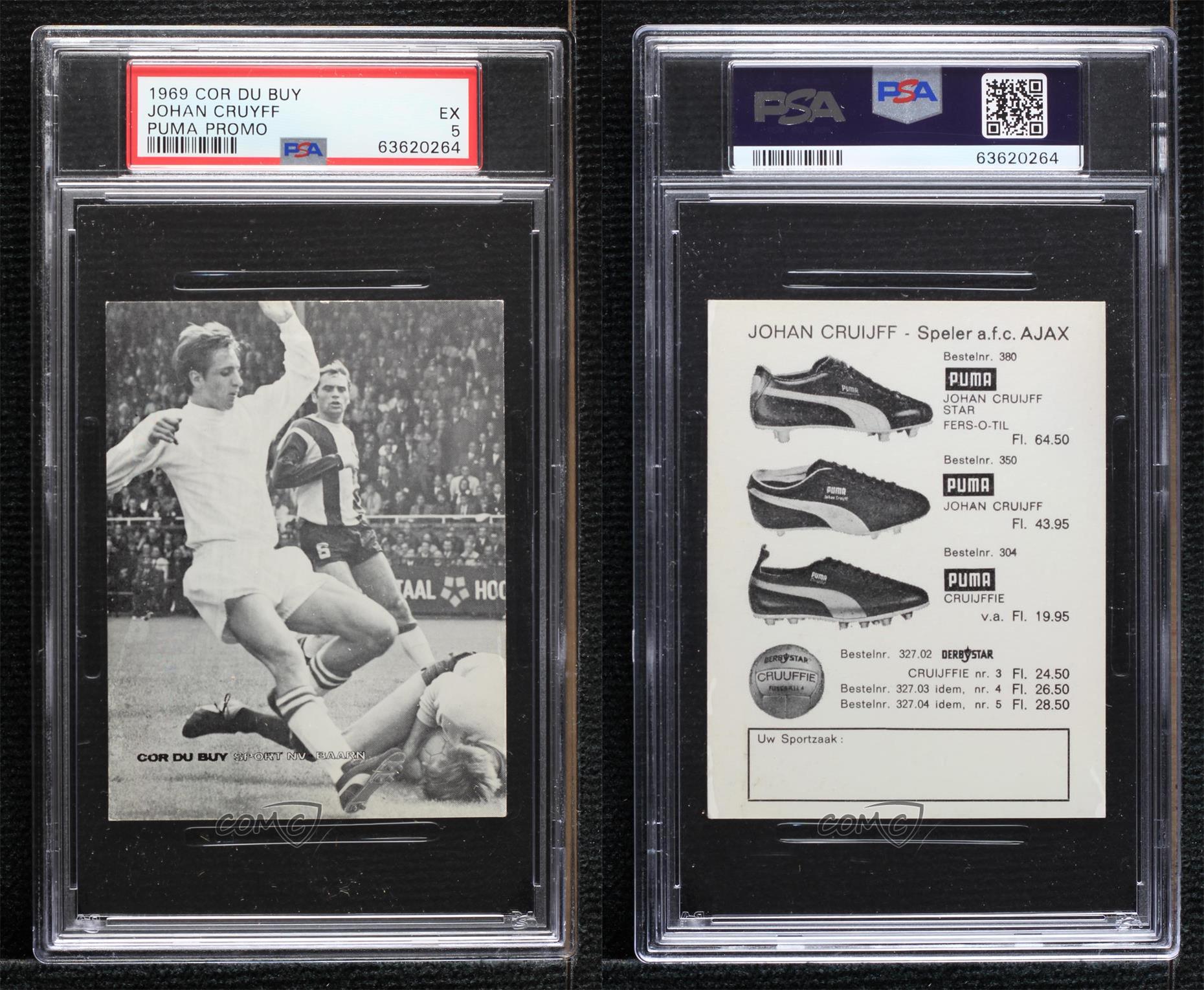 1969 Cor Du Buy Puma Johan Cruyff PSA 5 | eBay