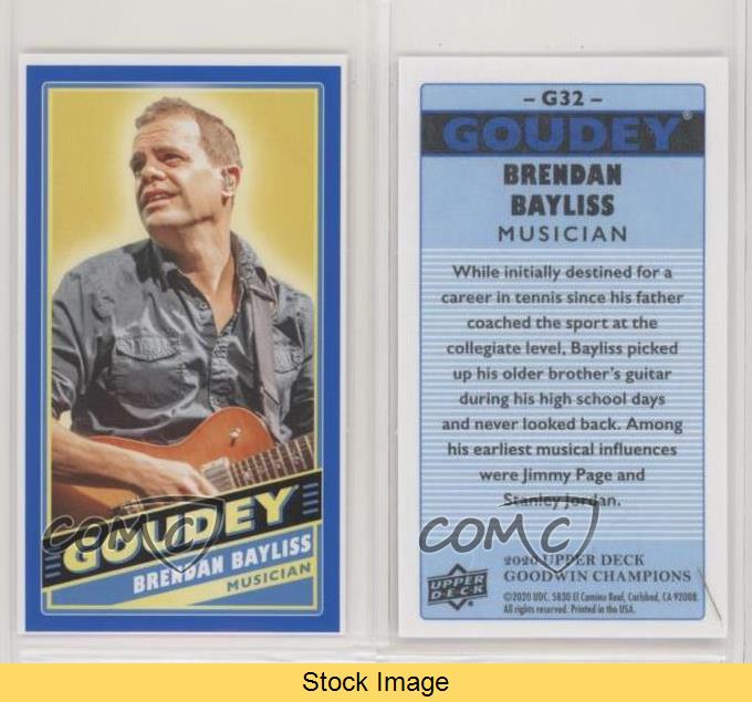 2020 Upper Deck Goodwin Champions Goudey Mini Royal Blue Brendan Bayliss #G32