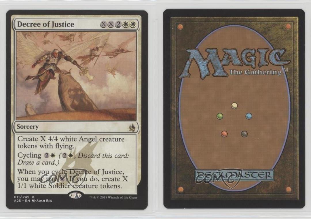 4x Decree of Justice NM-Mint English Masters 25 MTG Magic