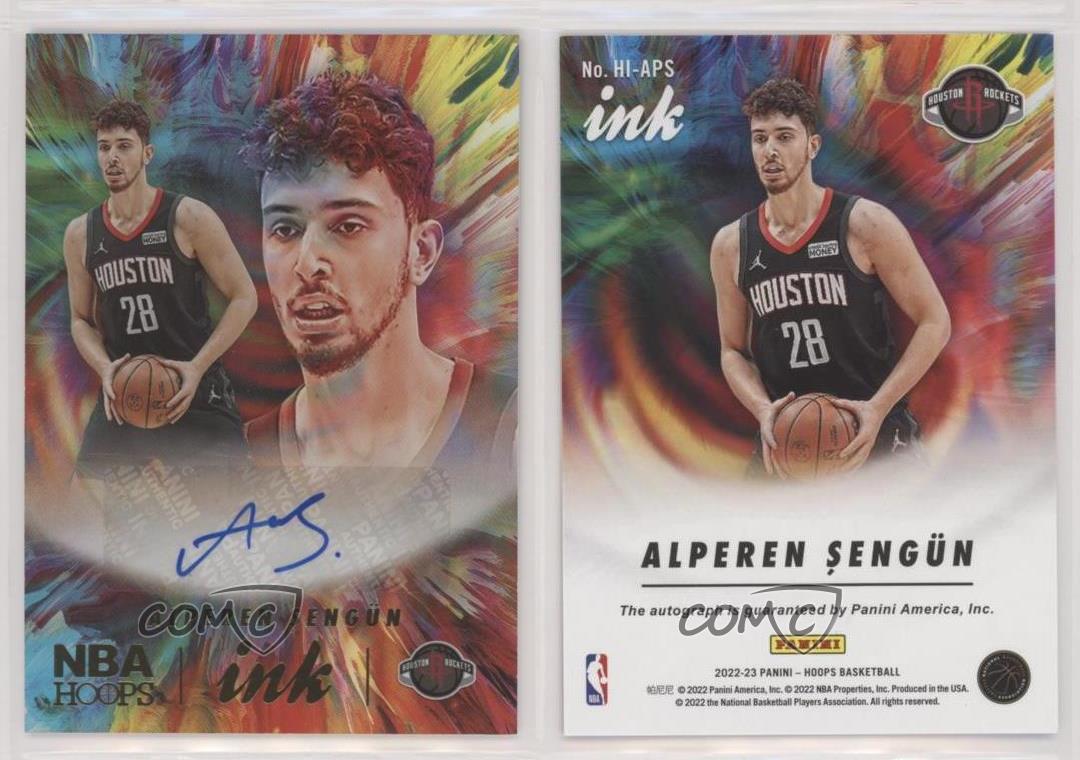 2022-23 Panini NBA Hoops Alperen Sengun Ink Auto Autograph Houston Rockets
