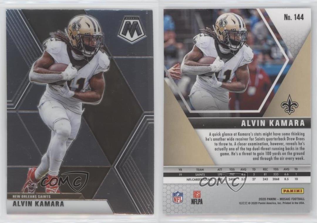 2020 Panini Mosaic Alvin Kamara #144 - Picture 4 of 4