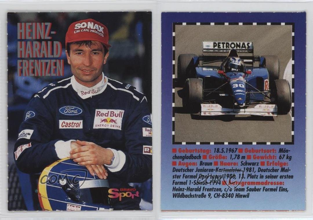 1995-99 Bravo Sports Sportkarten Heinz-Harald Frentzen