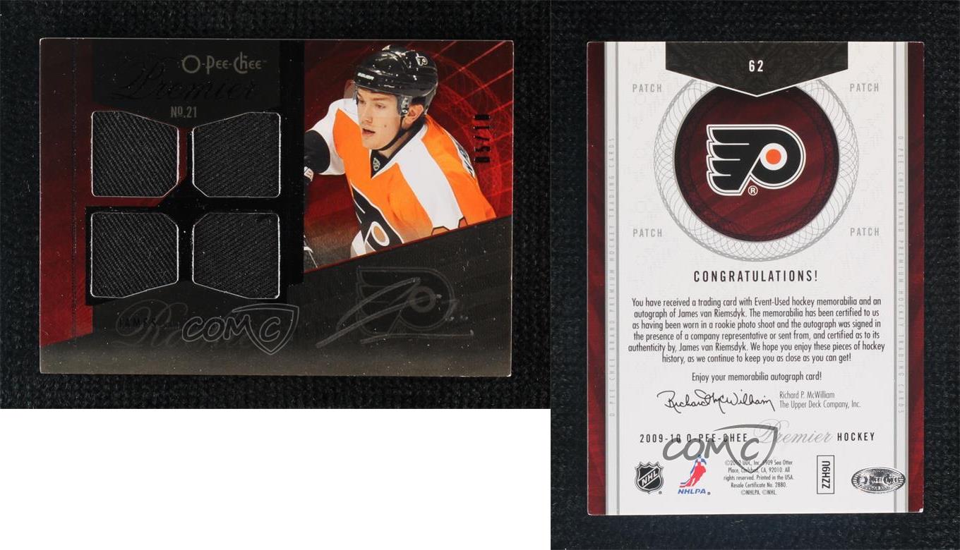 クールな価格でホットなピック Premier O-Pee-Chee 2009 /10 RPA #62 Riemsdyk van James その他