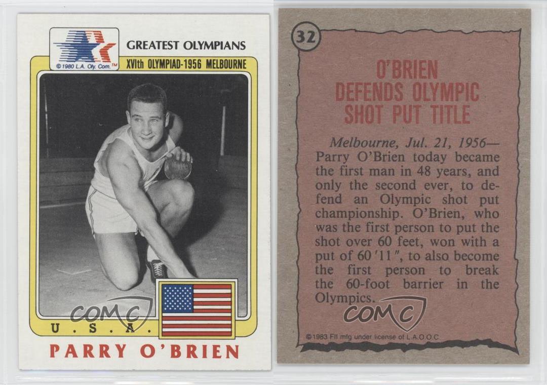 RARE 1983 OLYMPIC AL OERTER DISCUS CARD #1