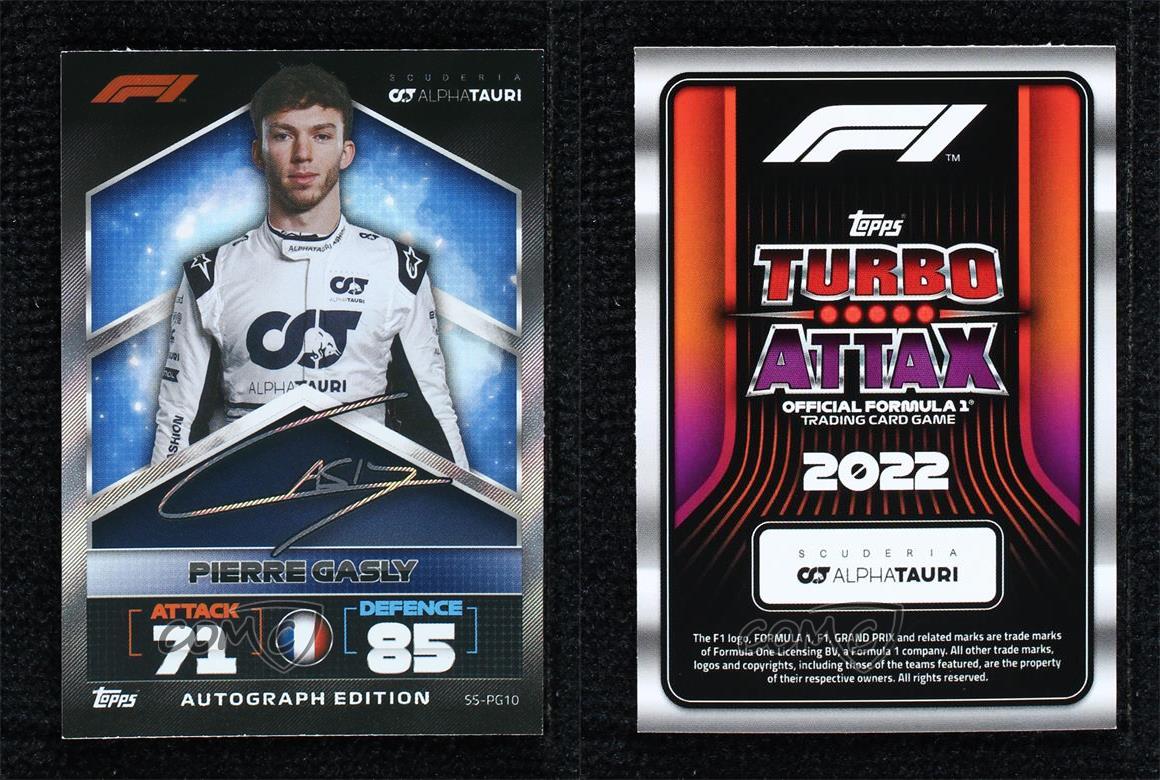 2022 Topps F1 Turbo Attax Signature Style Pierre Gasly #SS-PG10 - Picture 4 of 4