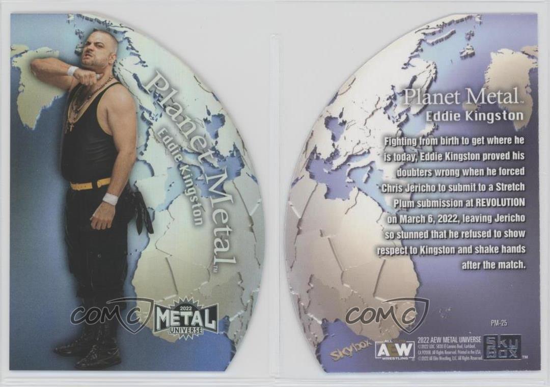 2022 Skybox Metal Universe AEW All Elite Wrestling Planet Eddie Kingston #PM-25