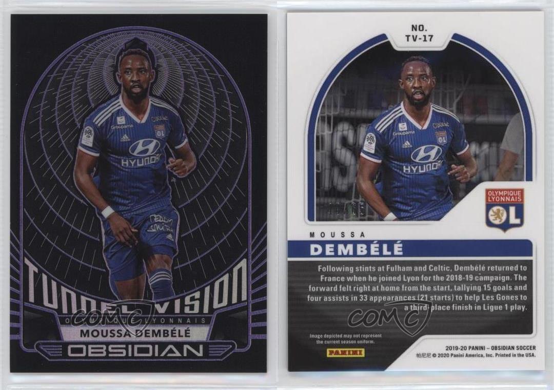 Grabado eléctrico Obsidian Tunnel Vision 2019-20 púrpura/65 Moussa Dembele Rookie radiocontrol - Imagen 3 de 4