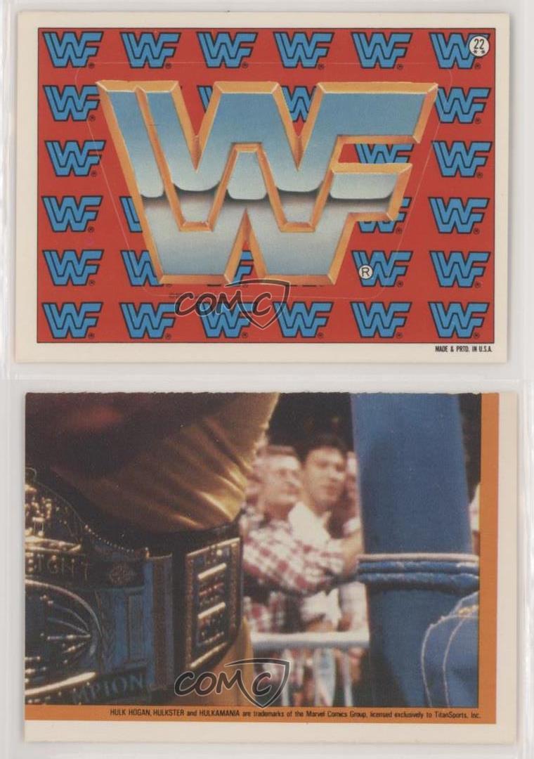 1987 Topps WWF Stickers WWF Logo #22 - Picture 7 of 7