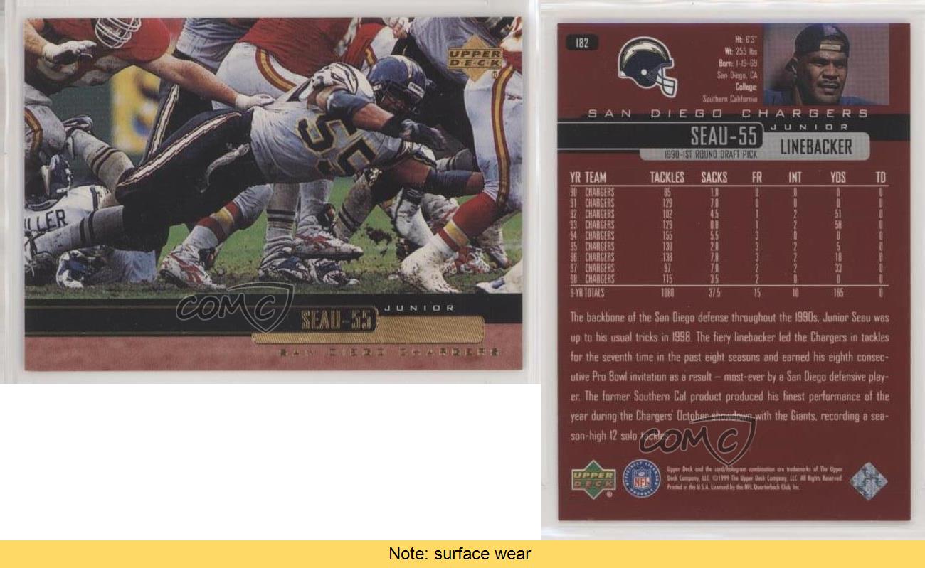 1999 Upper Deck Junior Seau #182 Hall of Fame Football Card