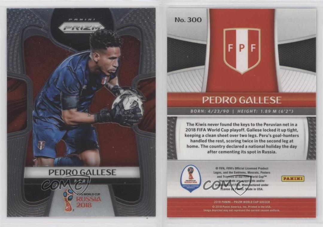 2018 Panini Prizm World Cup #300 Pedro Gallese Peru Soccer Card 