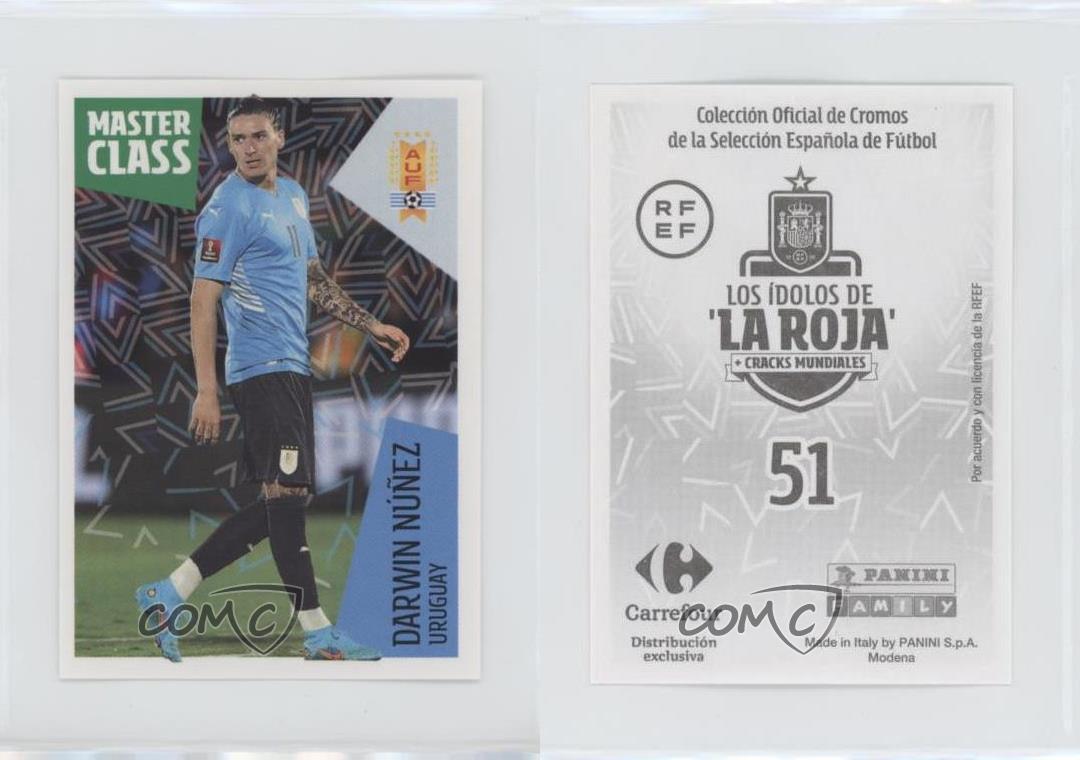 Panini/Carrefour Los Idolos de La Roja 2022 + Cracks Mundiales Darwin Nunez #51 outlet