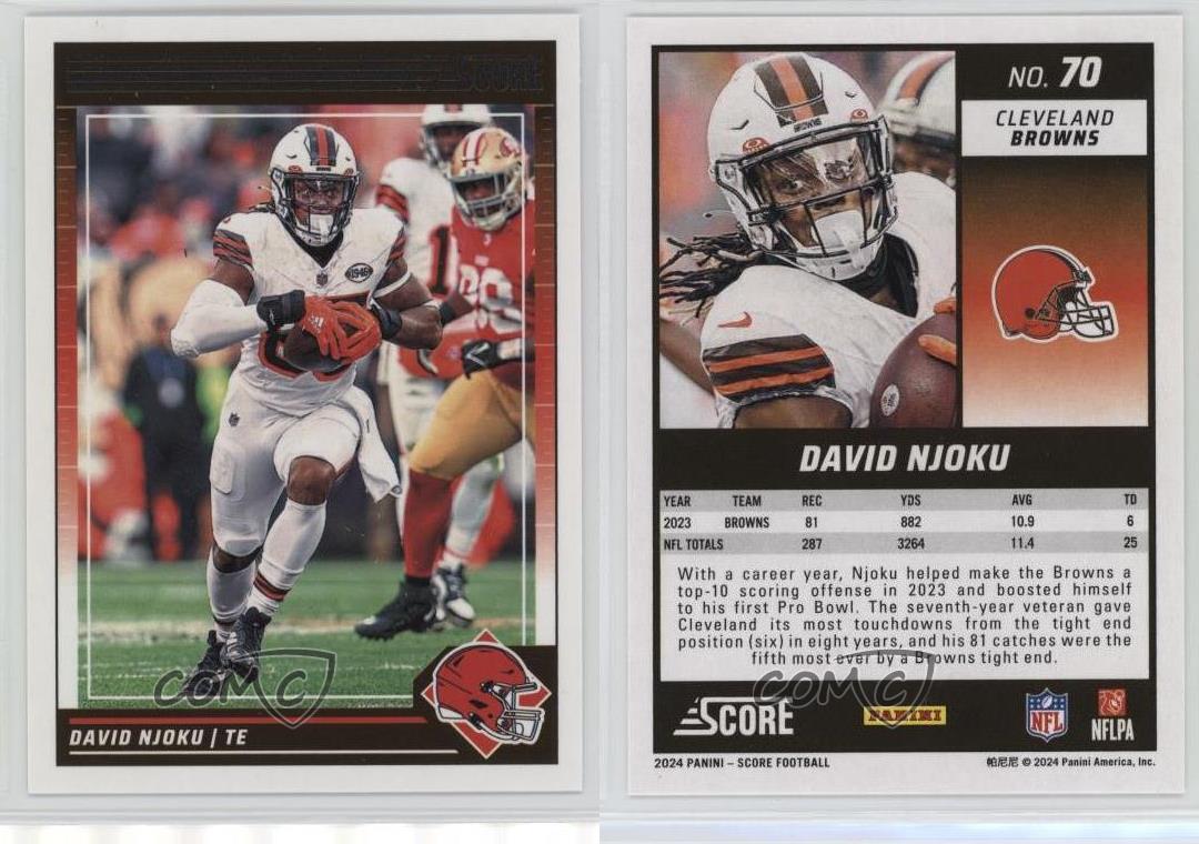 Puntuación 2024 David Njoku #70 - Imagen 5 de 5