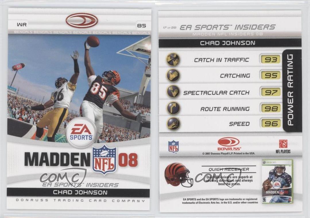 : 2007 Donruss Gridiron Gear Madden NFL 08 Calvin Johnson Detroit  Lions Card #23 : Collectibles & Fine Art