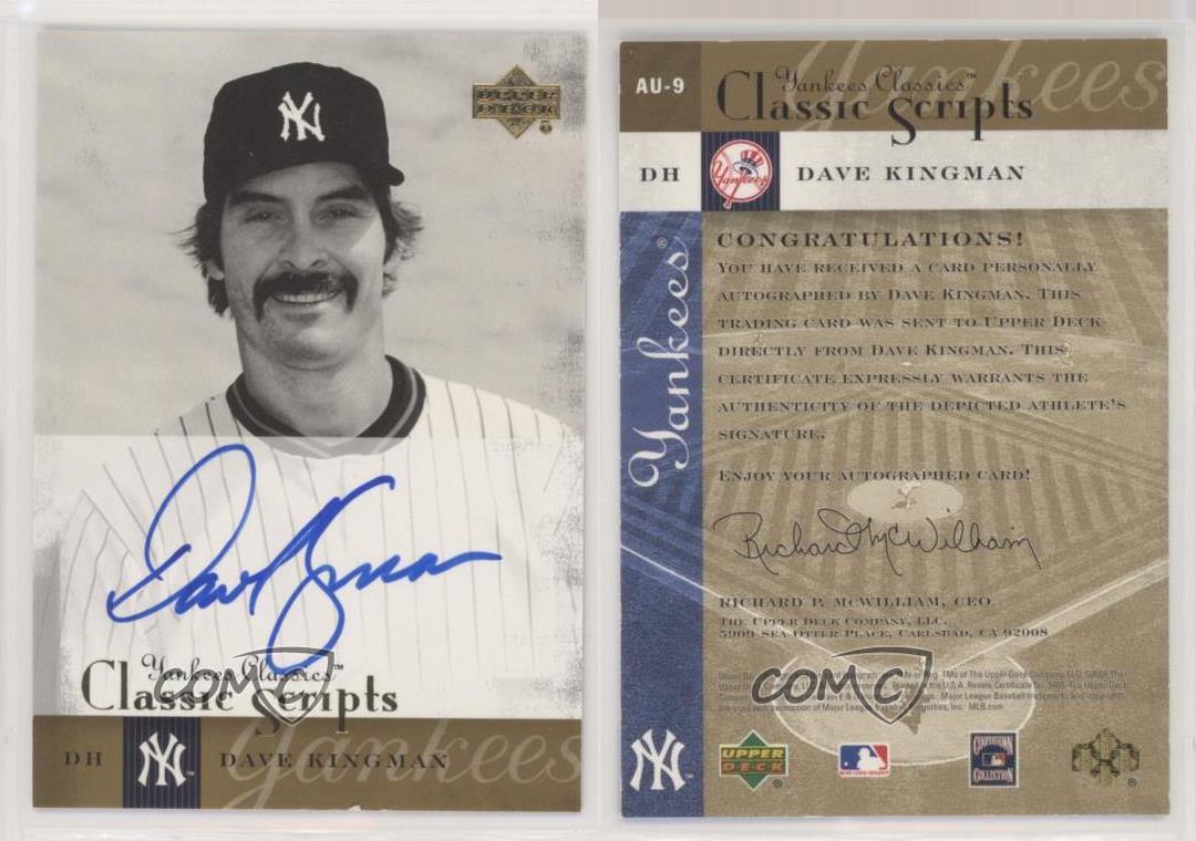 2004 Upper Deck Yankees Classics Classic Scripts Dave Kingman #AU-9 Auto