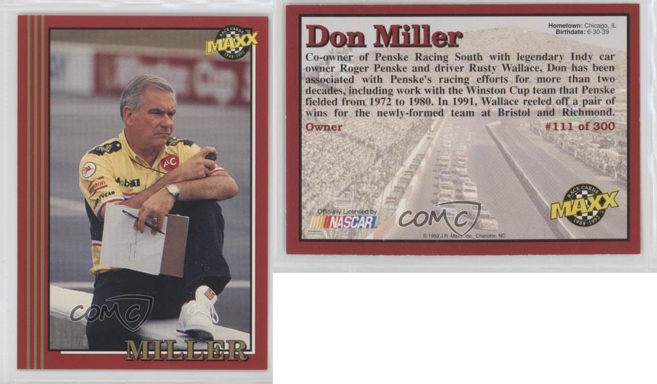 1992 Maxx Don Miller #111