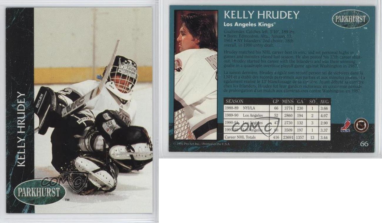 1992 93 Parkhurst Kelly Hrudey 66 Ebay