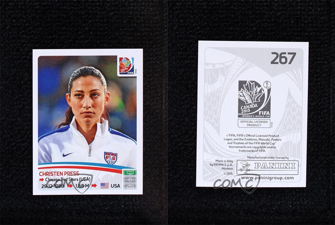 10 Sticker mint Panini Fußball Frauen WM 2015 Canada 