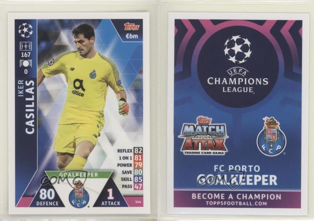 Topps Champions League 18/19 Sticker 406 Iker Casillas 