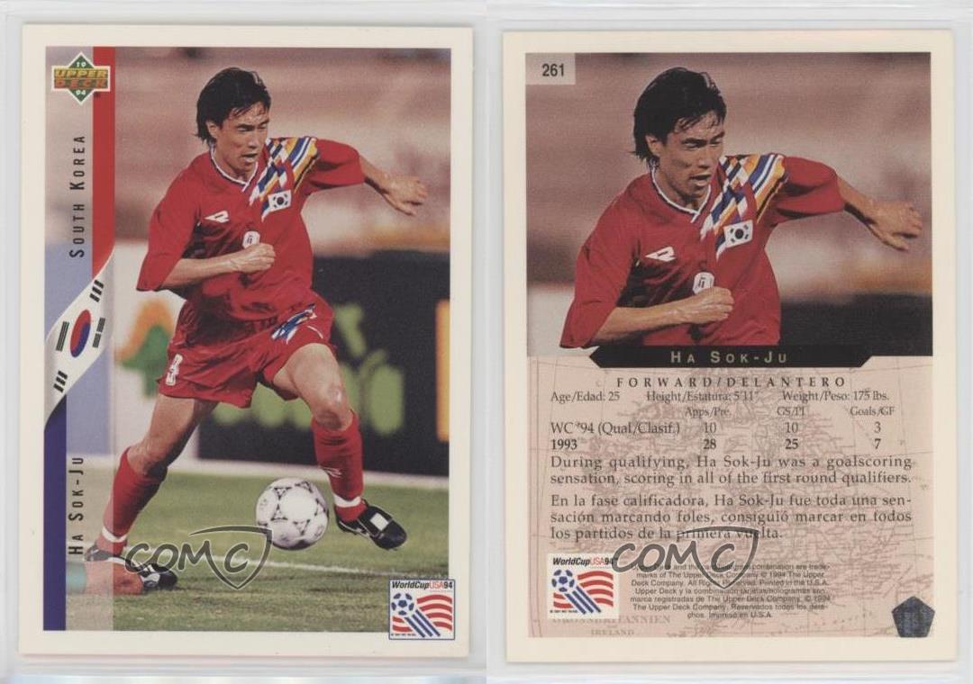 1994 Upper Deck World Cup English Spanish Ha Sok Ju 261 Ebay
