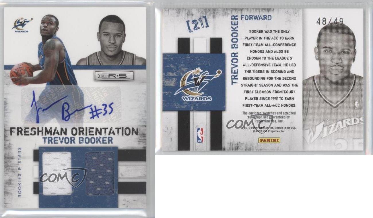 Panini Rookies & Stars Signatures 2010-11/49 Trevor Booker #21 automático radiocontrol - Imagen 3 de 3