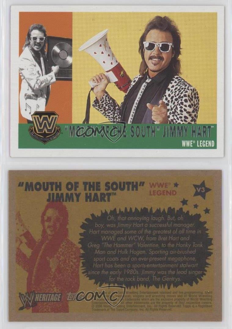 2005 Topps Heritage WWE Greatest Managers DVD Promo Cards Jimmy Hart #V3  HOF | eBay