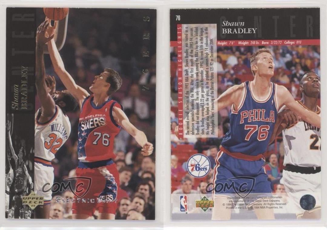 1993 Upper Deck Special Edition Shawn Bradley #76 Rookie Philadelphia 76ers