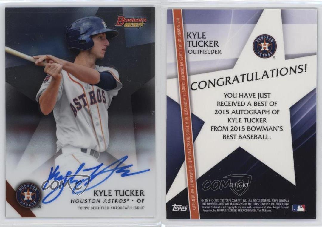 2015 Bowman's Best Best of 2015 Auto Kyle Tucker #B15-KT Auto - Picture 5 of 7