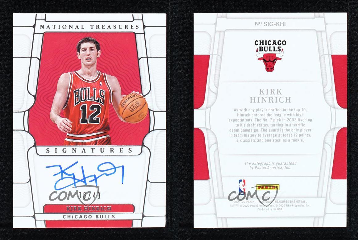 2021-22 Panini National Treasures Signatures /49 Kirk Hinrich #SIG-KHI Auto  | eBay
