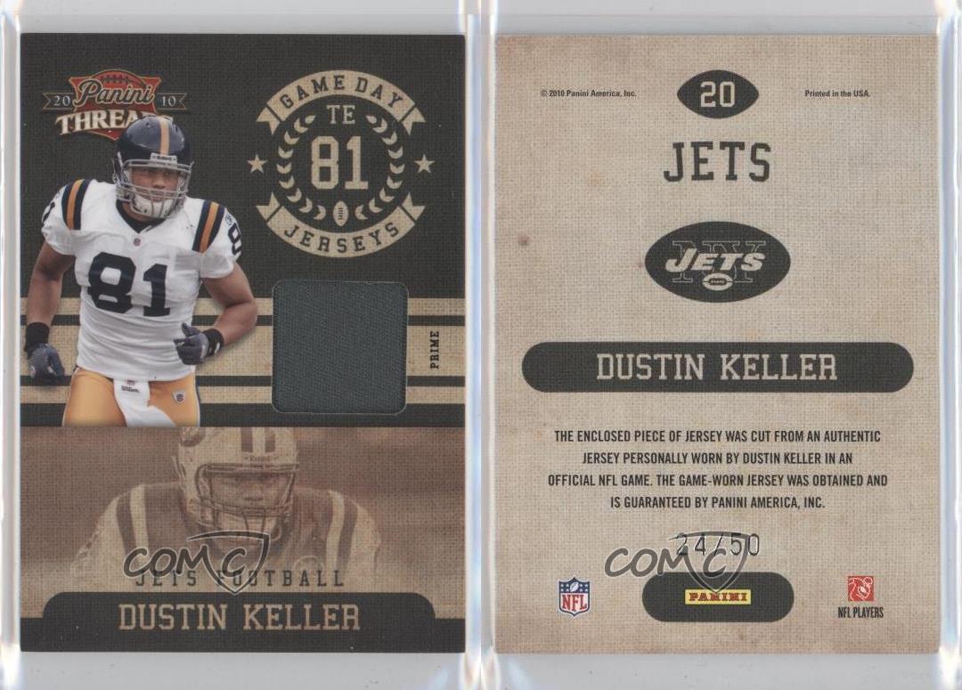 2010 Panini Threads Dustin Keller Game Day Jerseys Prime /50 #20-image