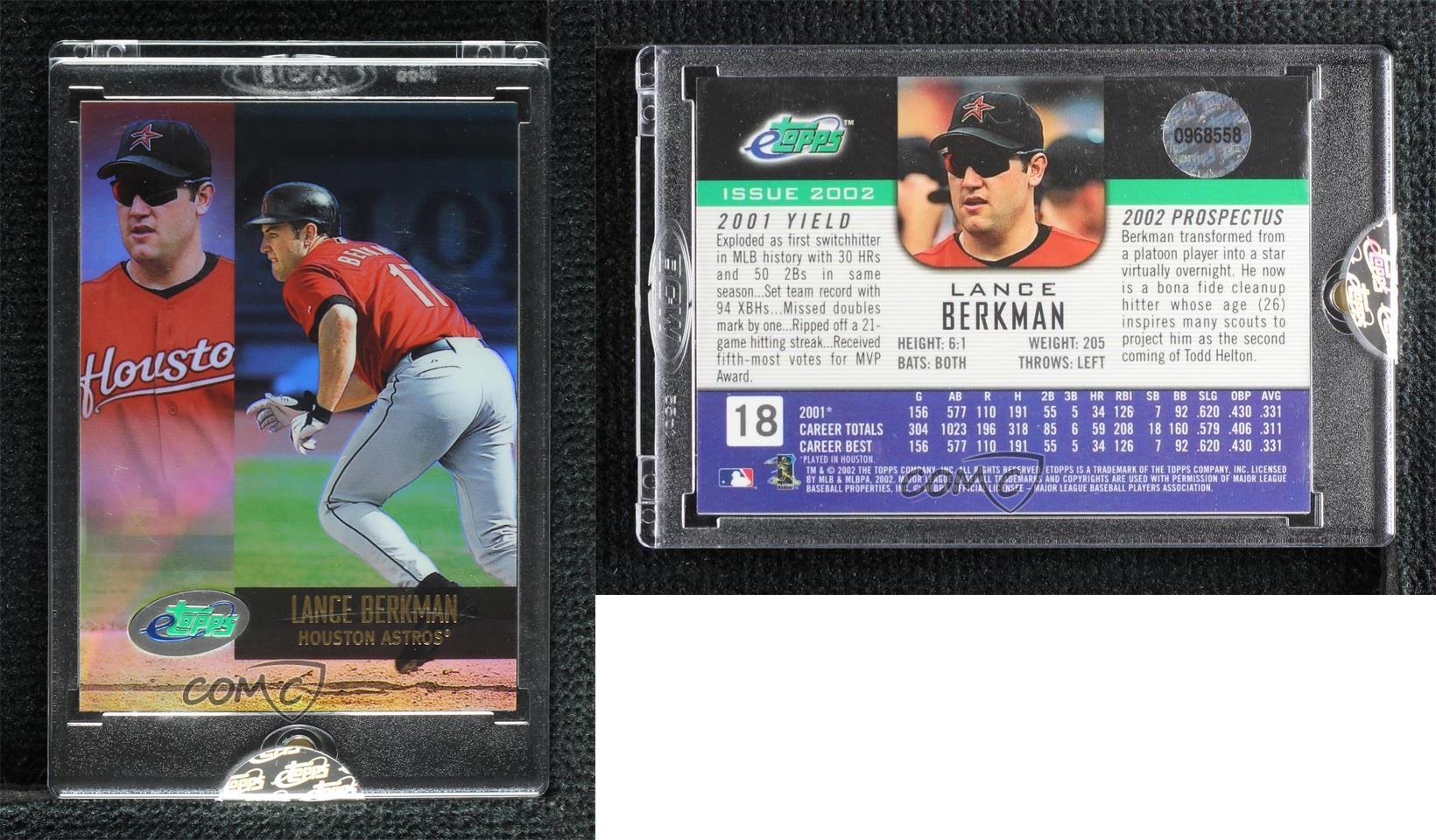 2002 eTopps /5000 Lance Berkman #18 - Picture 3 of 5