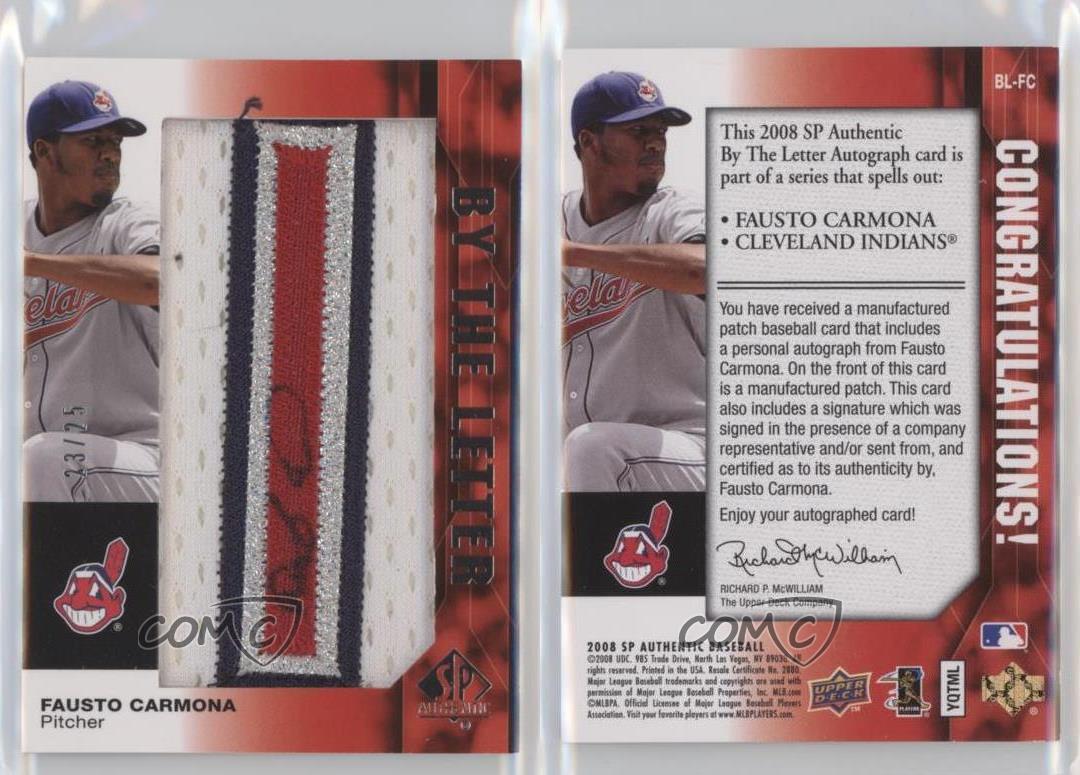 2008 SP Authentic By the Letter /25 Roberto Hernandez #BL-FC Auto - Picture 3 of 3