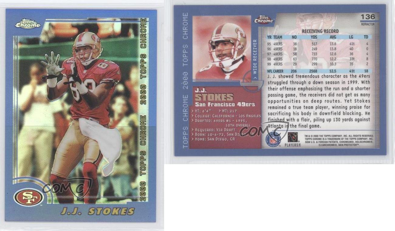 2000 Topps Chrome Refractor JJ Stokes #136