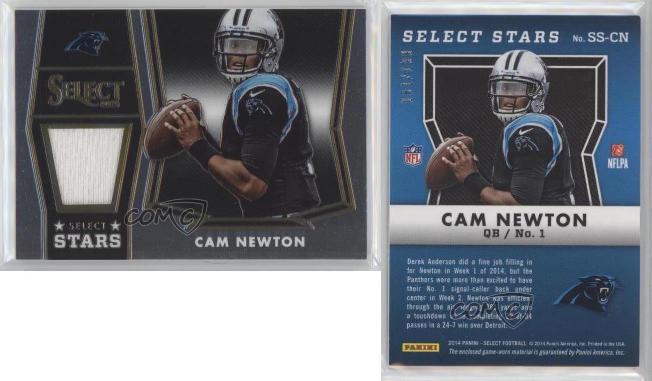cam newton jersey card