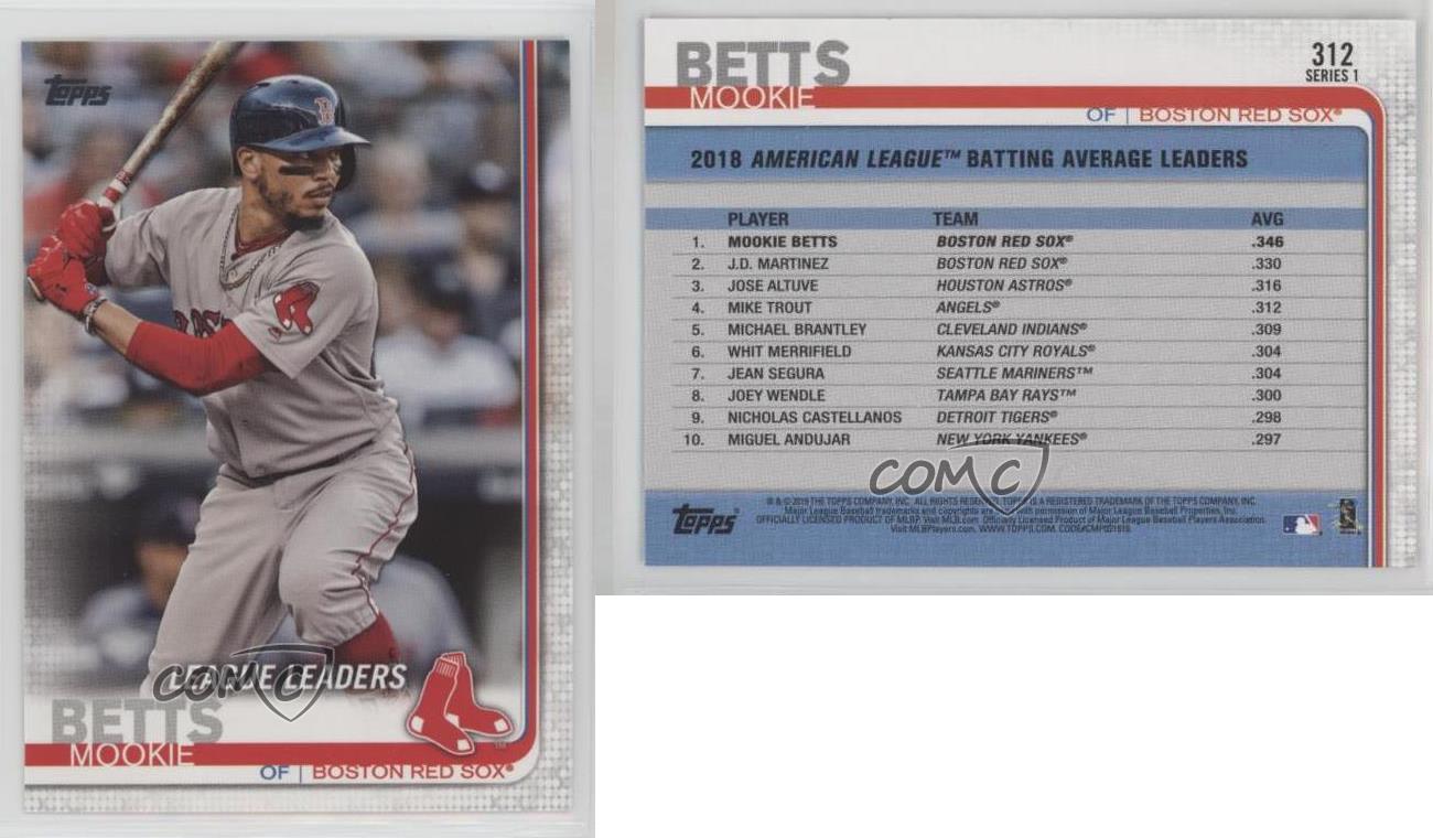 2019 TOPPS NOW #577 MOOKIE BETTS 3-HR GAMES LEADS TO VICTORY OVER YANKEES 