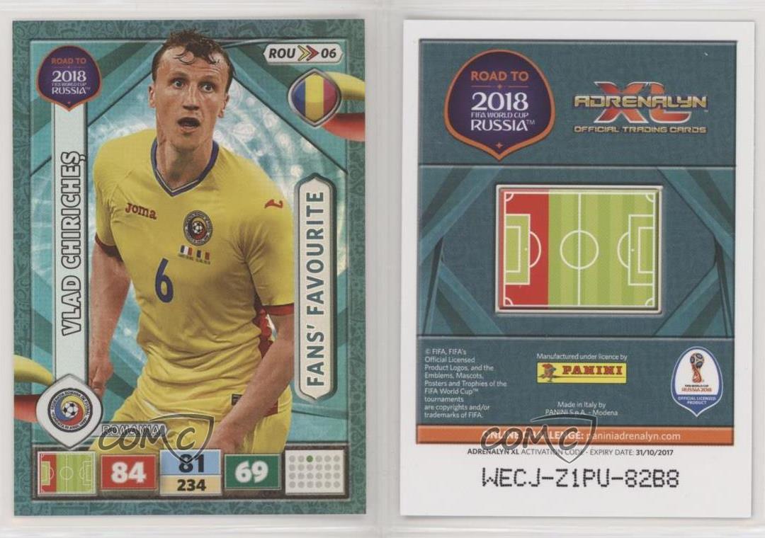 ROU07 Team Mates Vlad Chiriches Panini Adrenalyn Road to World Cup 2018 