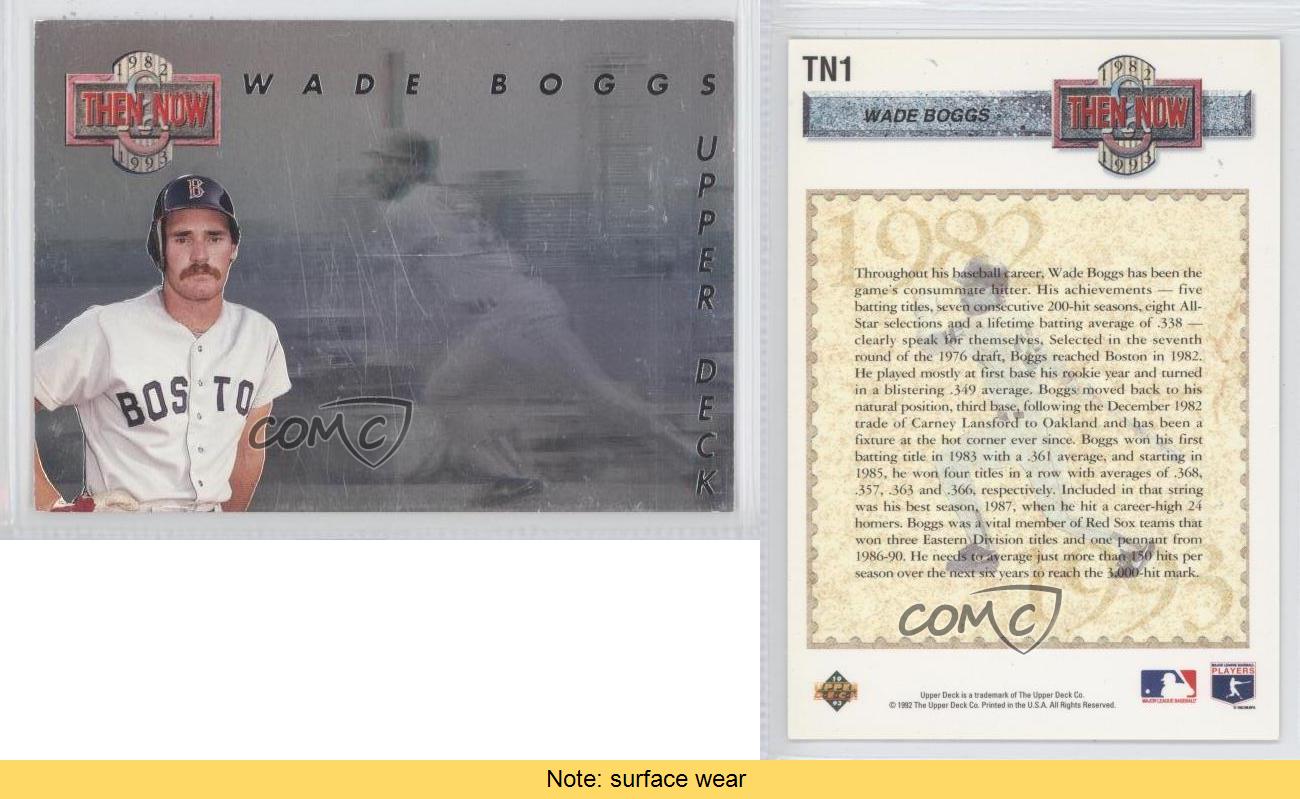 1993 Upper Deck #TN1 Wade Boggs Then and Now Near Mint or Better