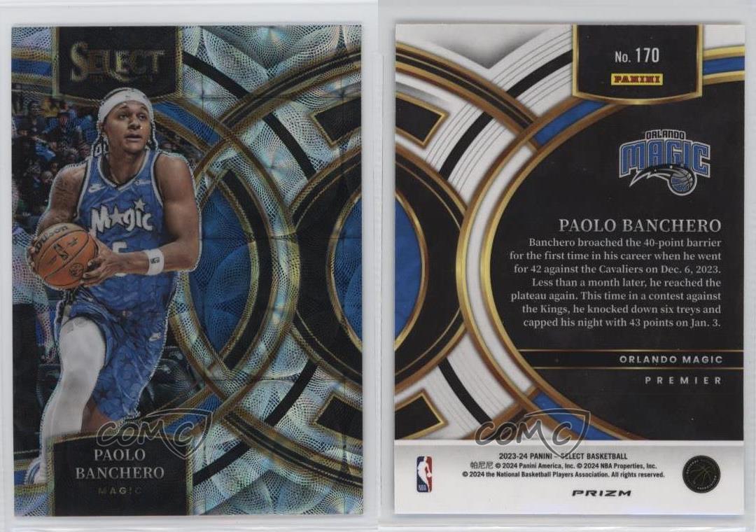 2023-24 Panini Select Premier Level Scope Prizm Paolo