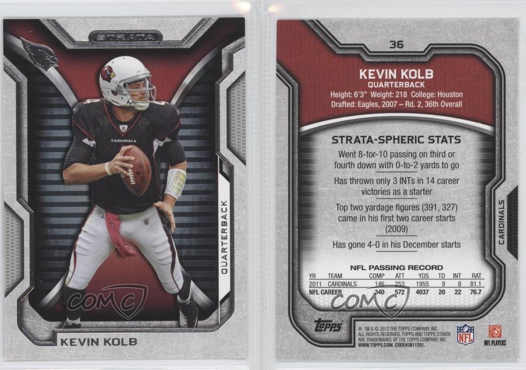 2012 Topps Strata Retail Thin Stock Kevin Kolb #36