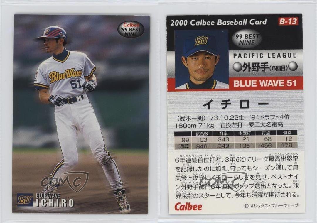 2000 Calbee '99 Best Nine Ichiro Suzuki #B-13 HOF - Picture 4 of 4