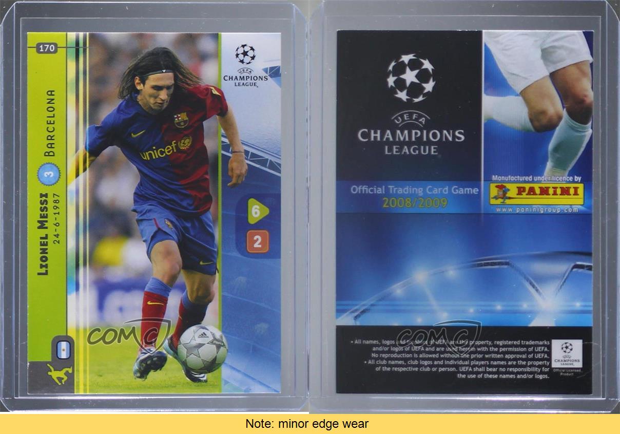 2008-09 Panini UEFA Champions League Game Lionel Messi #170 | eBay