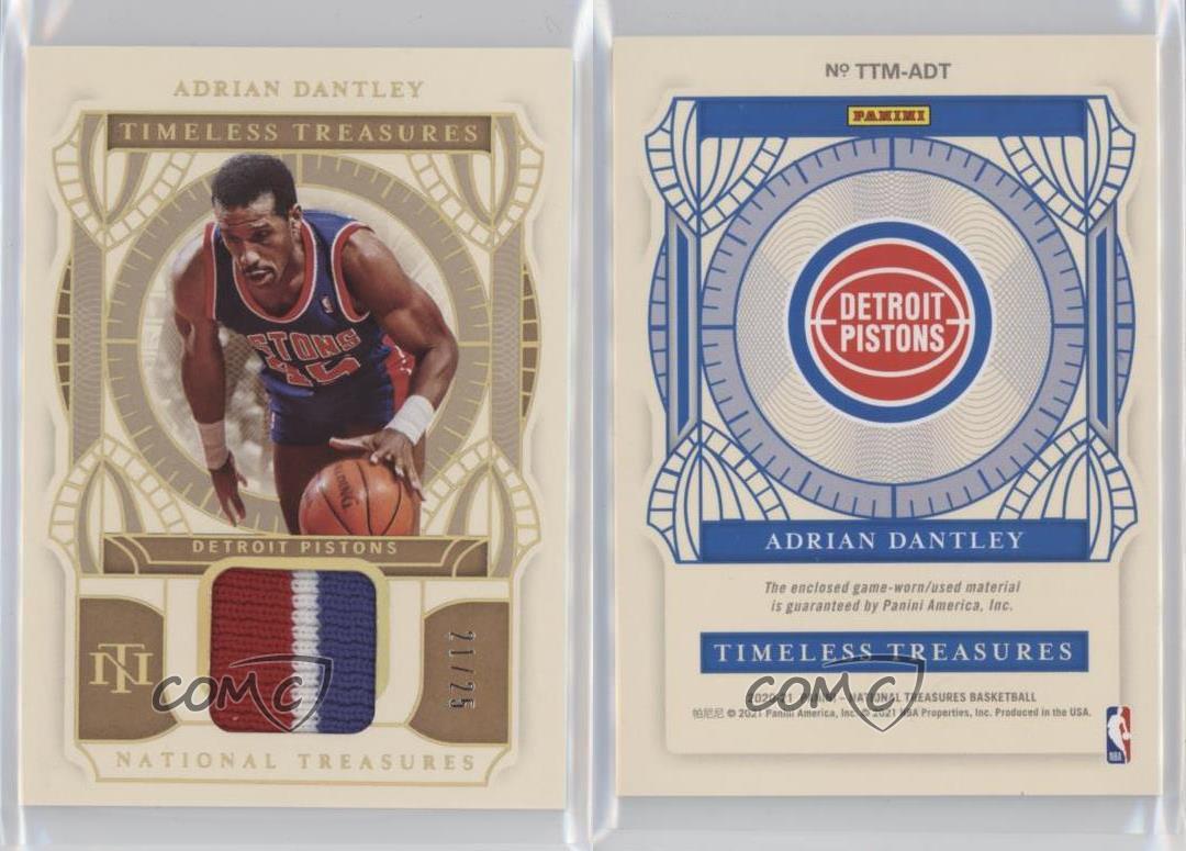 2020 Panini National Treasures Timeless Materials Prime /25 Adrian Dantley HOF