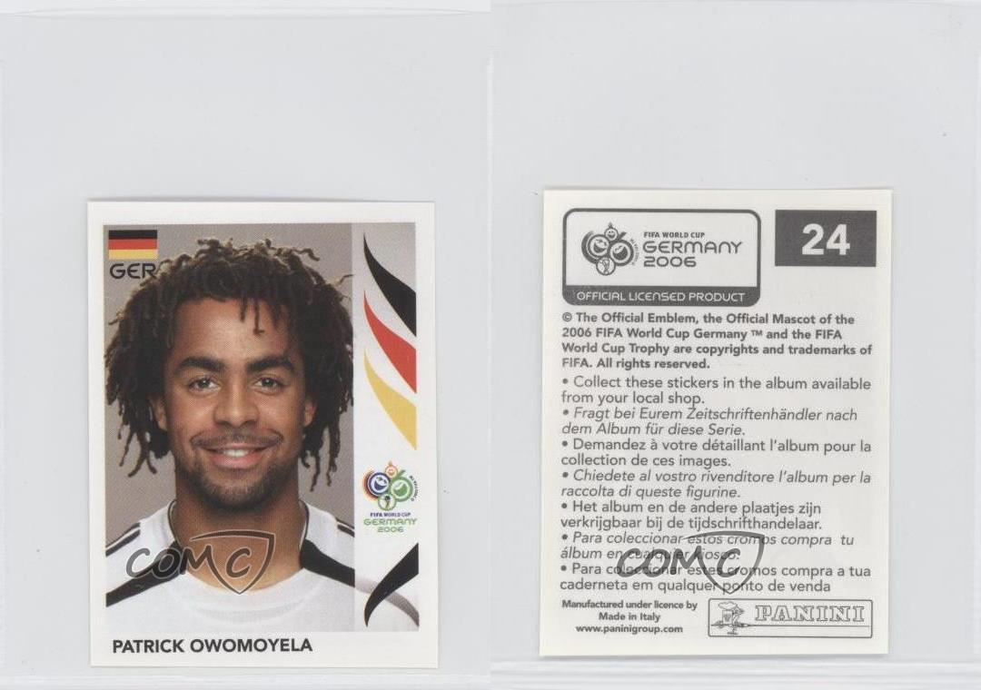 Panini WM 2006-Patrick Owomoyela Deutschland Nr 24 