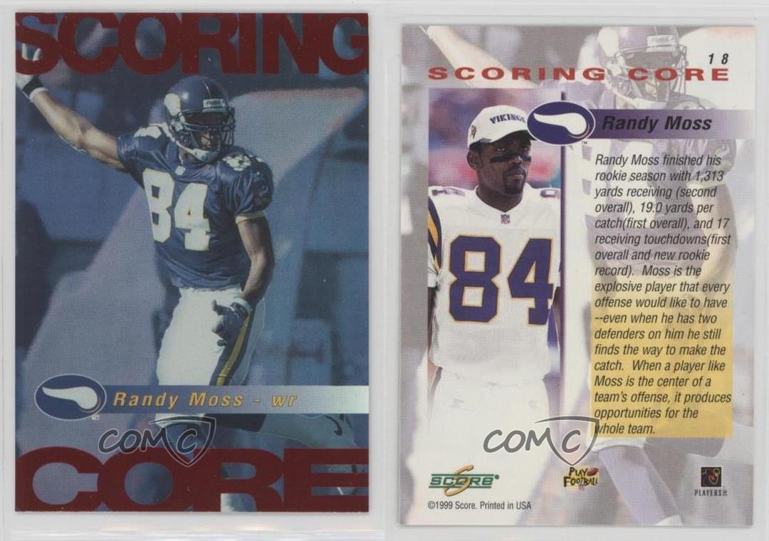 RANDY MOSS 1999 Score Complete Player Foil #18 Minnesota Vikings HOF